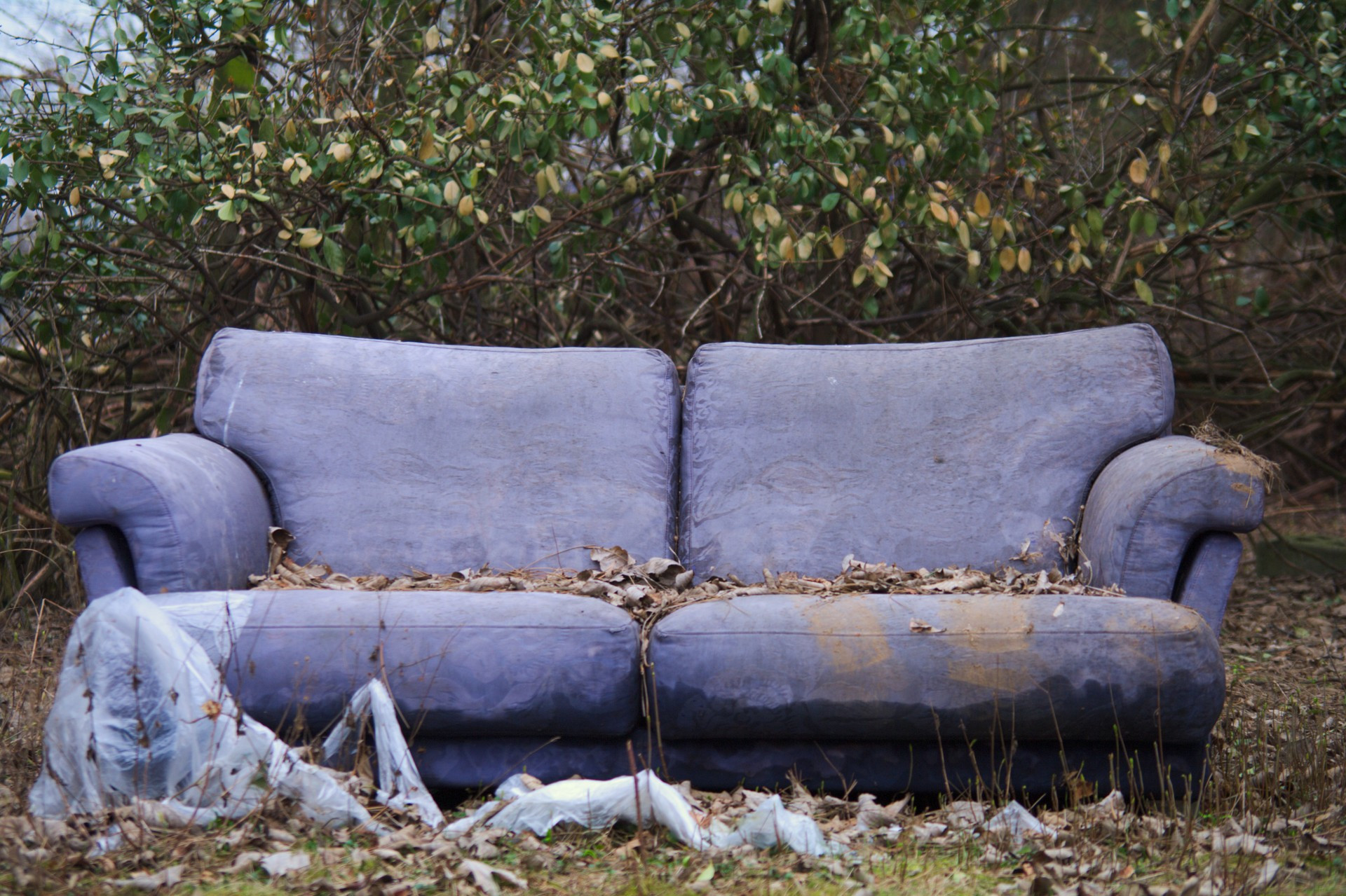 Verlassenes Sofa